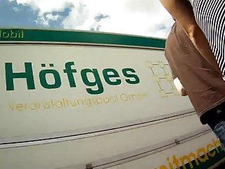 Wir und diana kssen vor der Kamera